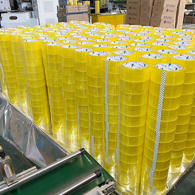 ভালো দাম কার্টন সিলিং টেপের জন্য স্বচ্ছ হলুদ কাস্টমাইজড আঠালো টেপ অনলাইন