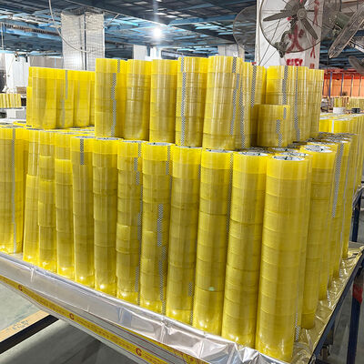 স্বচ্ছ স্বচ্ছ হলুদ রঙের শক্তিশালী আঠালো জলরোধী প্যাকিং টেপ